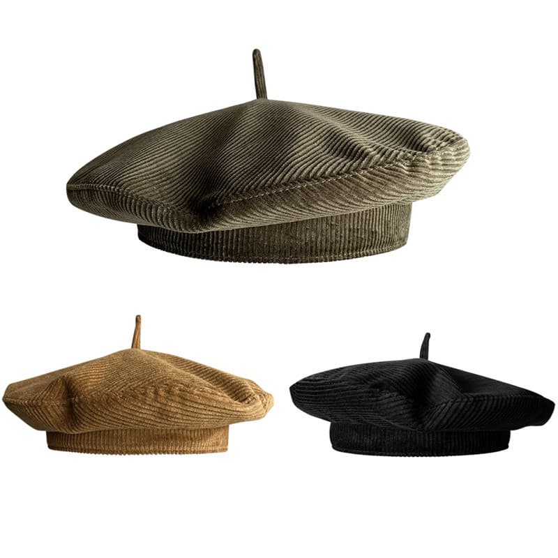 Outono inverno de alta qualidade boina de veludo moda All-Match UFO chapéu francês elegante temperamento pintor chapéu f