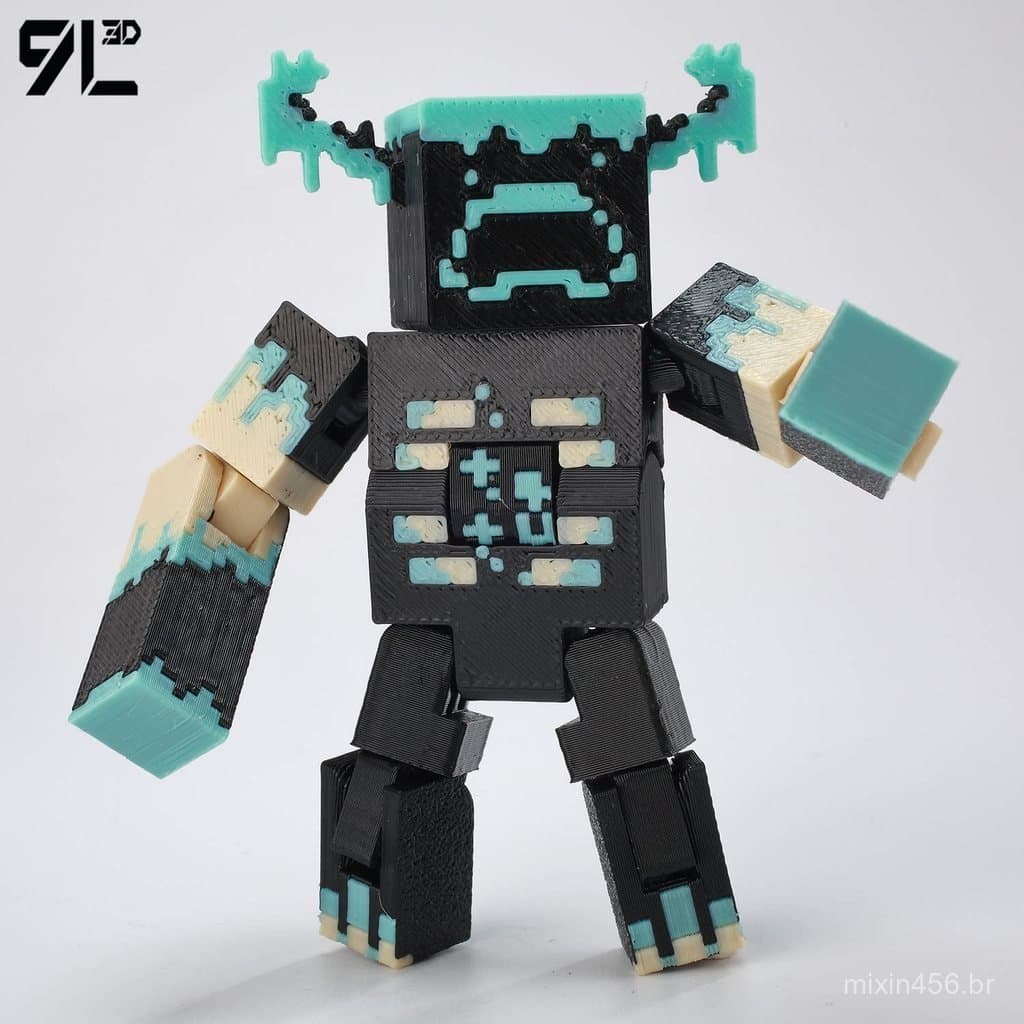 Novo Brinquedo Interativo para Crianças e Pais 9L3D Minecraft MC, Modelo de Figura para Role-Playing