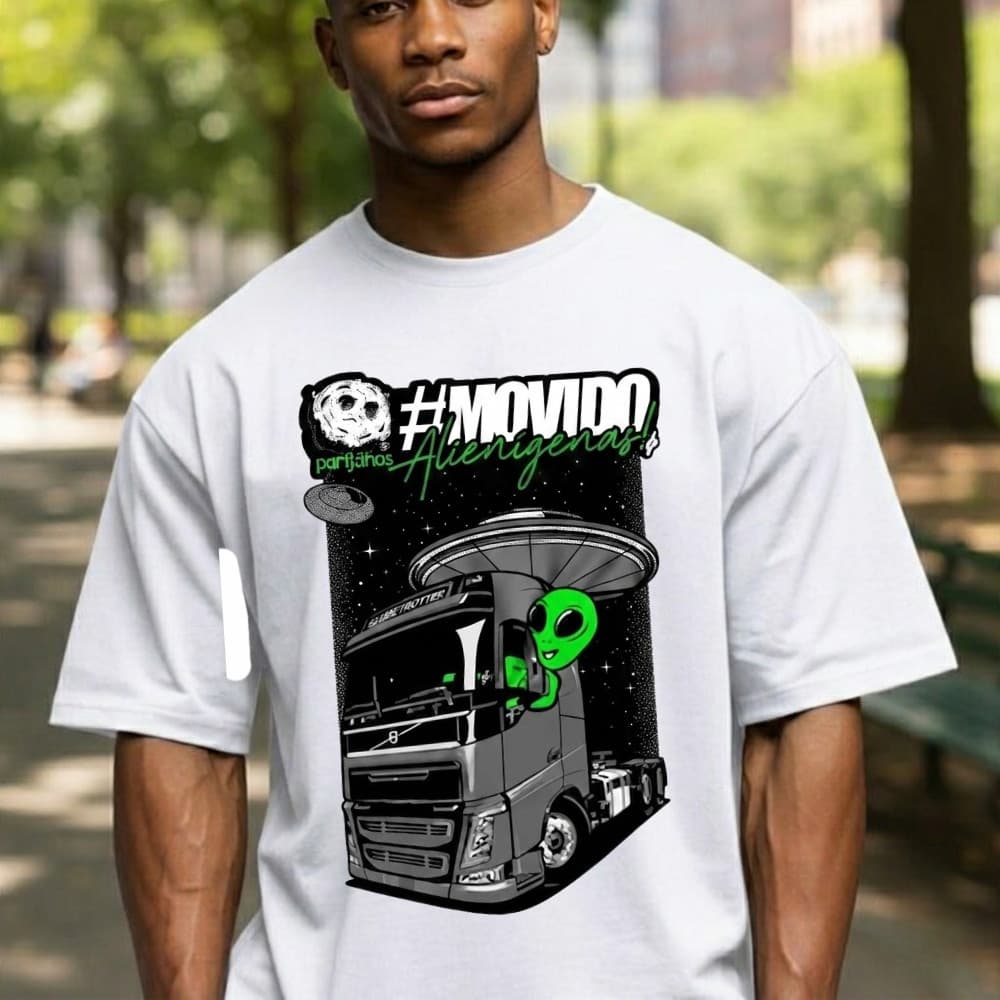 Camisa Camiseta Básica Caminhoneiro Alen 100% Algodão Confortavel Estilosa Estampada Masculina Para Dia A Dia Estilosa