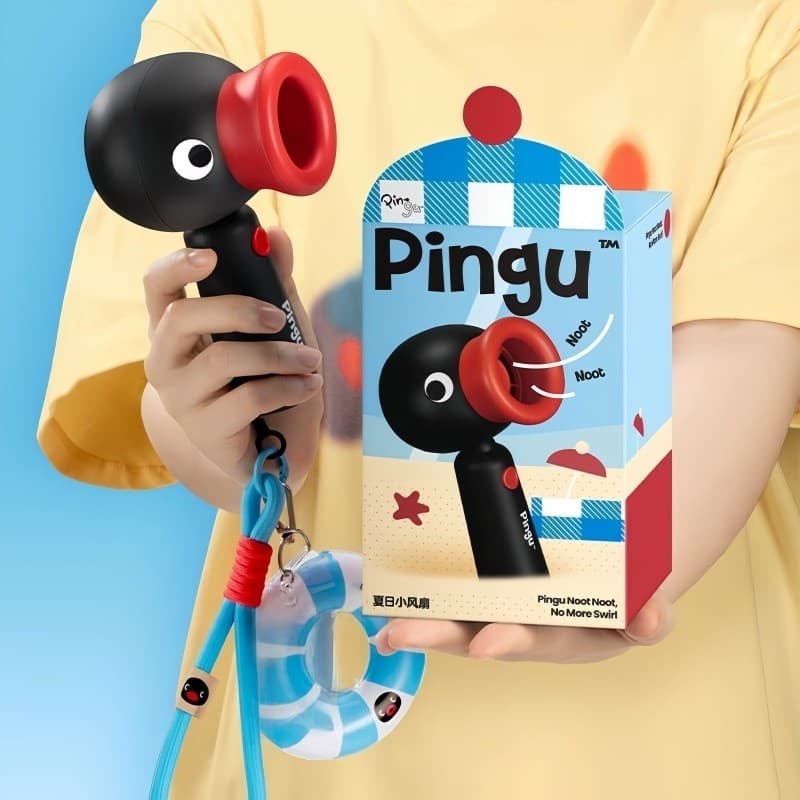 Pinguim Pingu pequeno ventilador presente de aniversário meninas namoradas graduação avançado criativo prático Mini vent