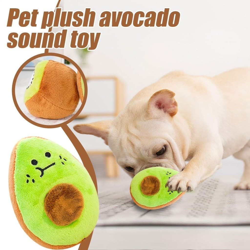 Animal De Estimação Pelúcia Abacate Soando Brinquedo Molar Aliviar O Tédio Cão Gato