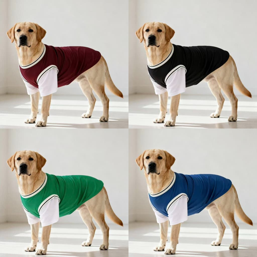 Novo estilo roupas para cães grandes primavera verão férias de duas peças médio grande cão Golden Retriever Labrador mal