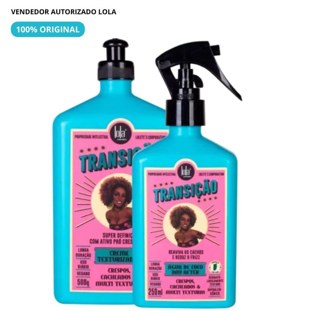 Kit Texturizador Lola Cosméticos Transição Spray 250ml + Creme Texturizador 500g