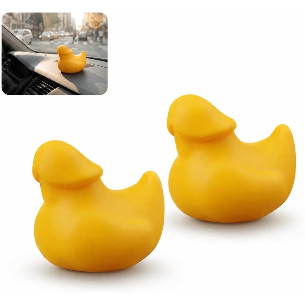 2 Pçs Engraçado Pato De Borracha Pau , Humor Brincadeira Ornamentos Mordaça Presente Natal | Patos Decorativos Hilariant