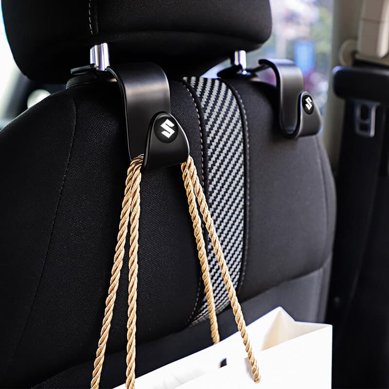 [Suzuki] 2/4 Peças Ganchos para Encosto de Banco de Carro, Ganchos Multifuncionais, Organizadores de Carro, Acessórios p