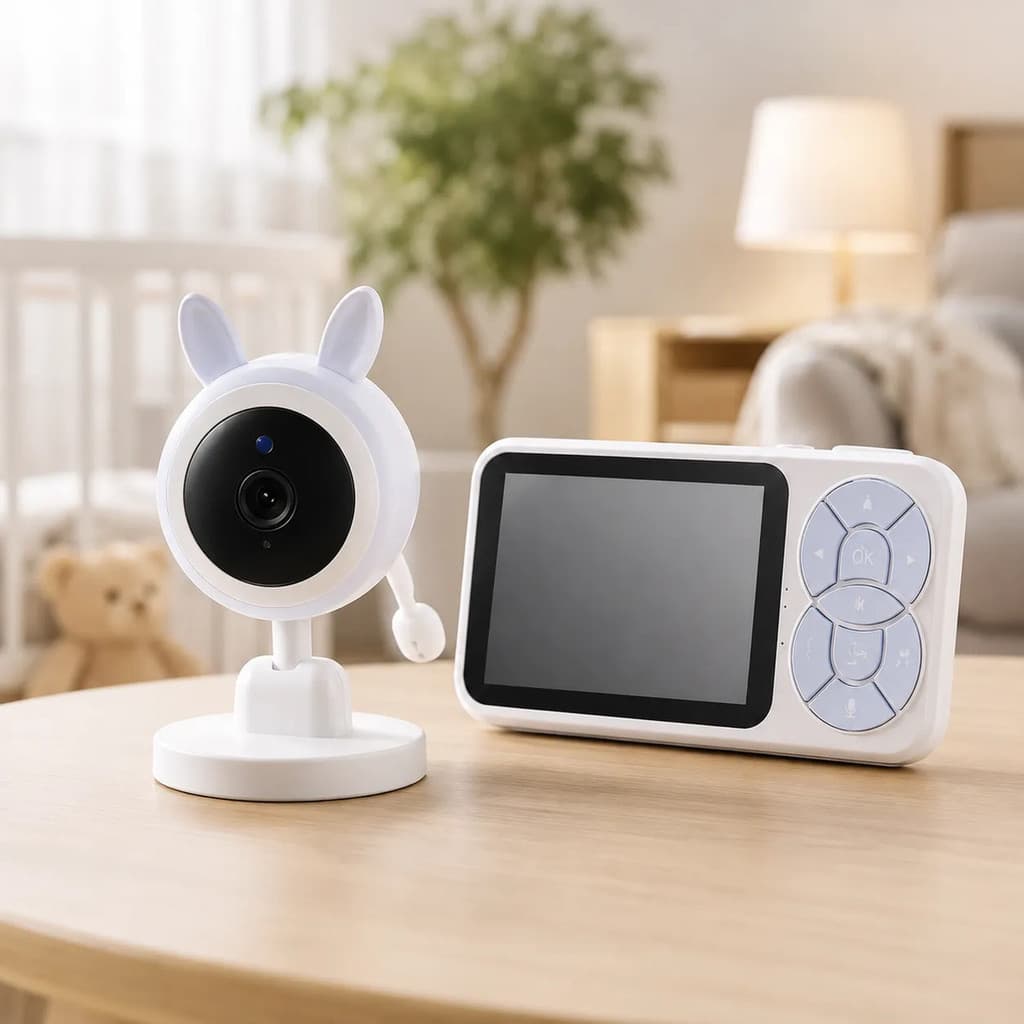 Babá Eletrônica Câmera Tela 3.5 Visão Noturna Monitor Bebê