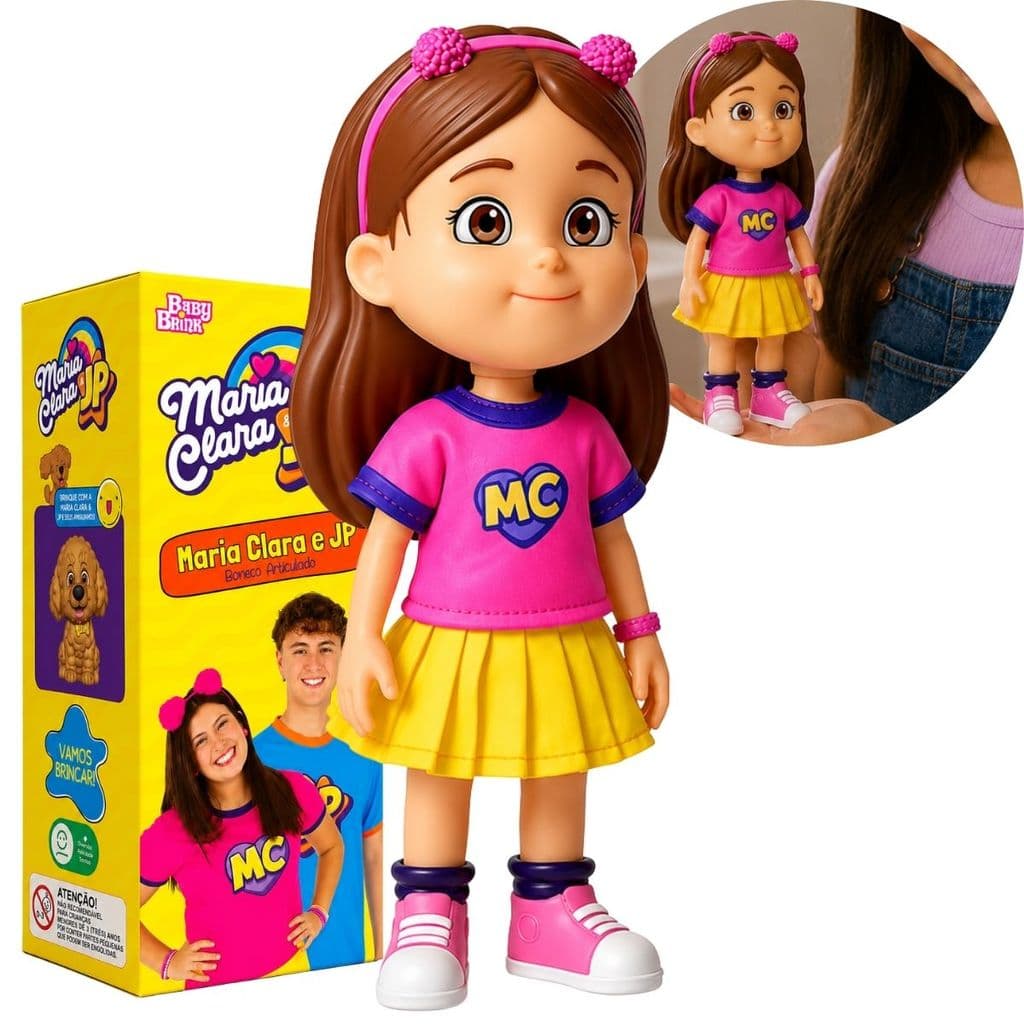 Boneca Maria Clara Tween Youtuber 23 Cm Baby Brink