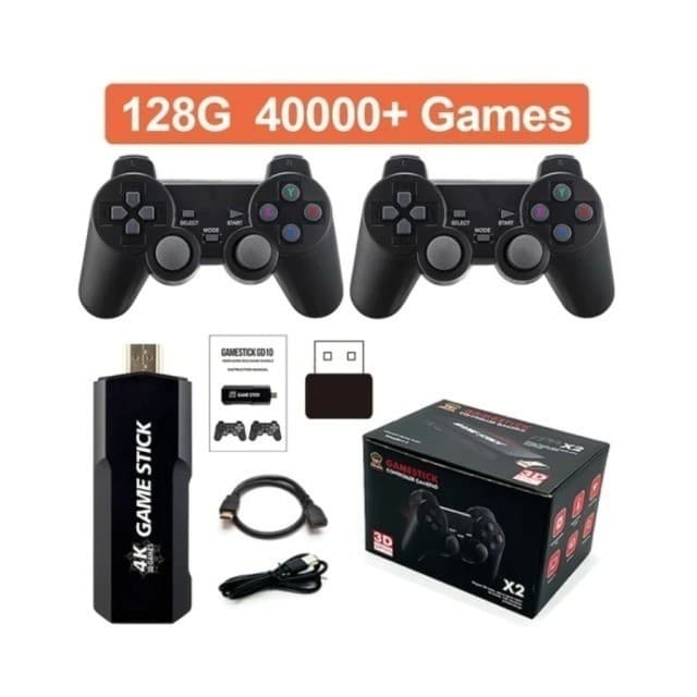 OFERTA Top Game Stick Controller Gamepad X2 3D Wireless 4k Retrô 128 GB