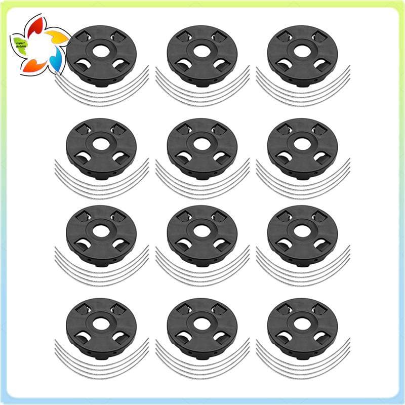 12 Pacotes De Cabeça De Aparador De Fio De Aço De 8 Cordas Para Sem Cortador De Grama Rotativo Universal