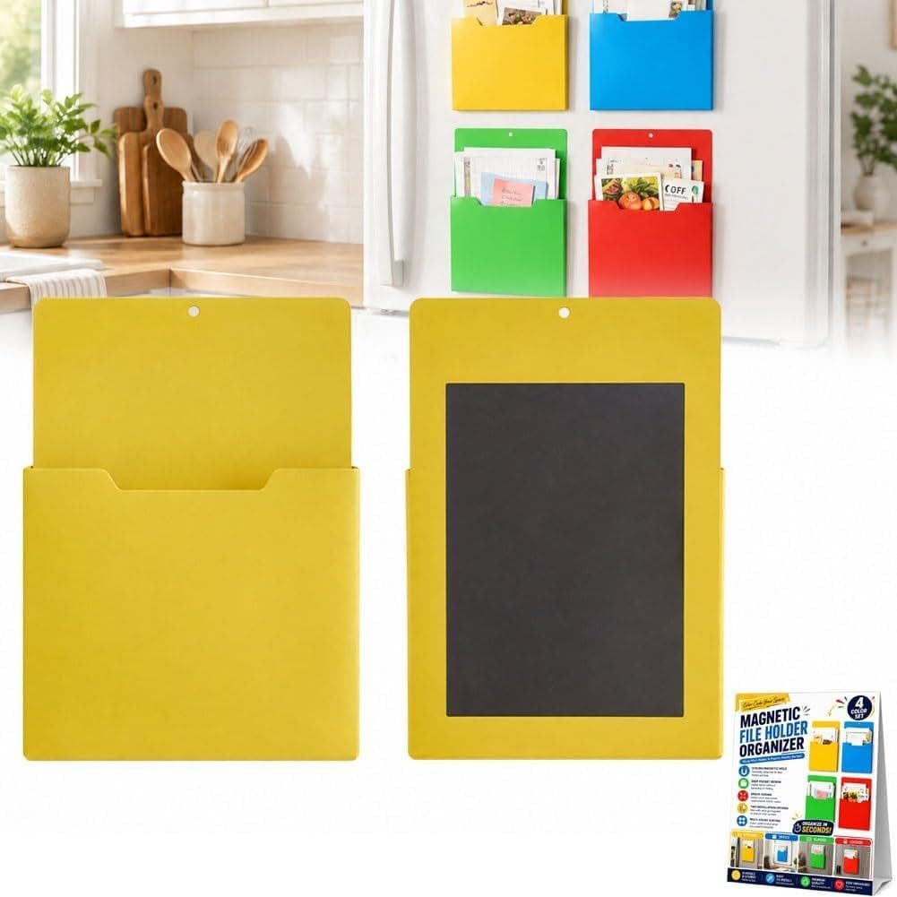 Suporte Magnético para Documentos para Refrigerador Organizador de Documentos Magnético |   Bolsas Magnéticas para Docum