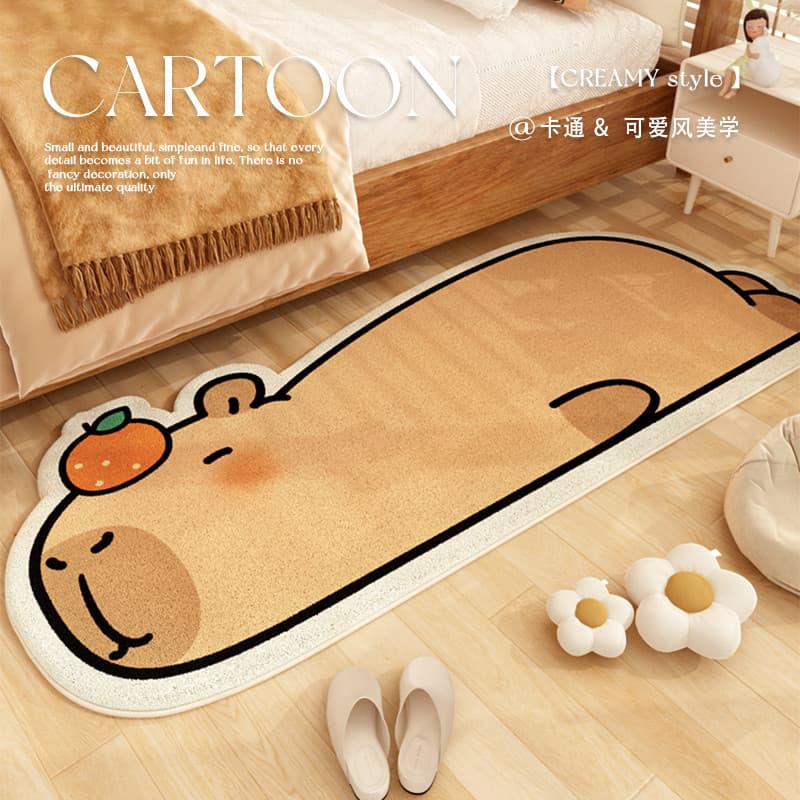 [Novos produtos] tapete quarto Kabara estilo desenho animado tapete quarto infantil área de leitura decoração imitação d