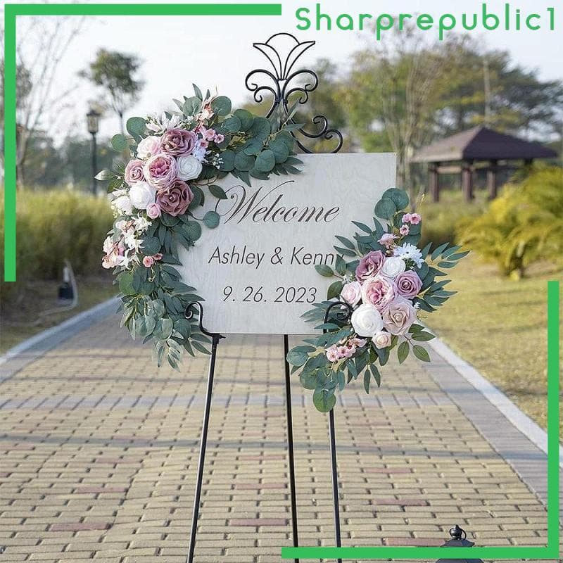 [Sharprepublic1] Guirlanda De Flores Em Arco De Casamento Artificial , De Seda Multicoloridas Para Guirlandas De Porta ,