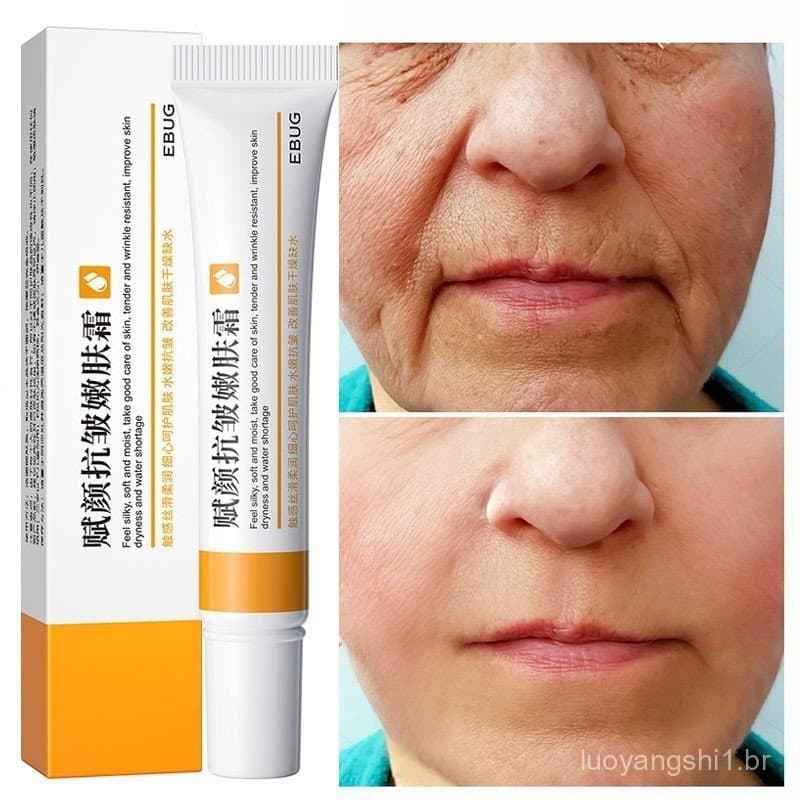 O creme facial anti-envelhecimento com retinol/firma/remove a linha do cabelo/clareia/hidrata 55J0