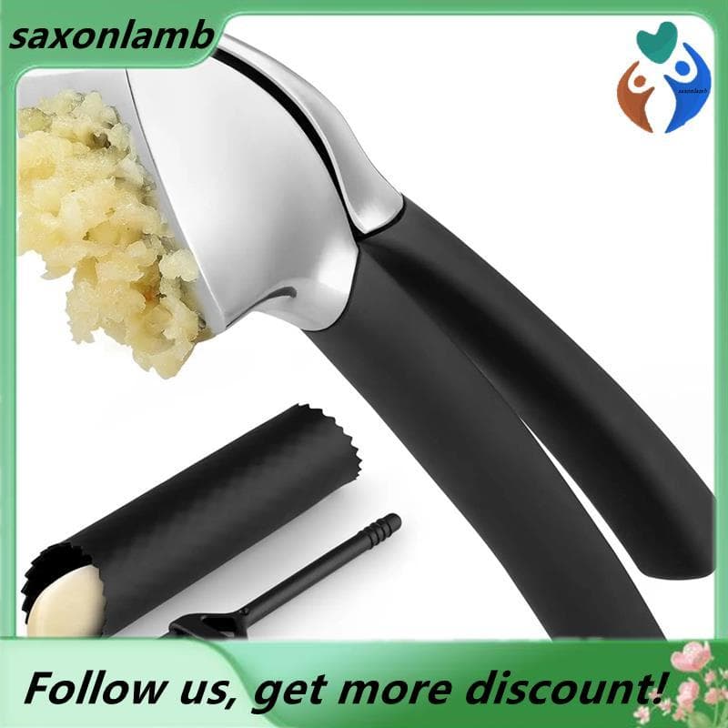 Ferramenta Picadora De Alho Profissional-Aço Inoxidável Conjunto De Prensa-À Prova De Ferrugem E Descascador De Silicone