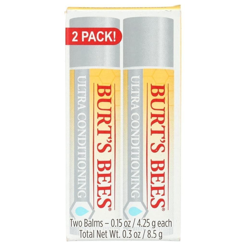 BurtsBees Pacote Duplo de bálsamo labial ultraeficaz, 0,3 onças YLBO XNEF
