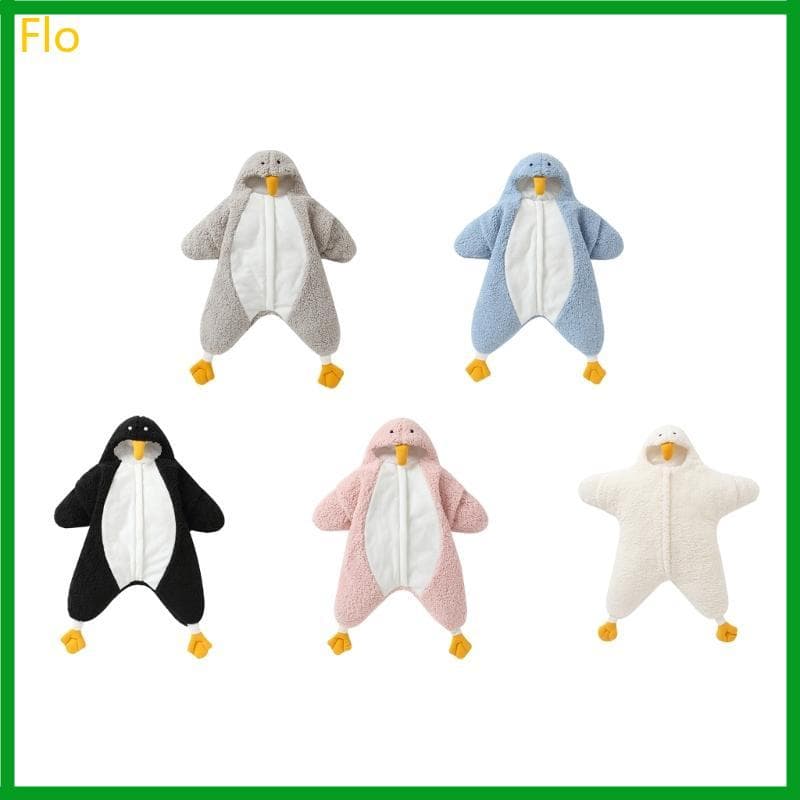 Flo Bebê Saco Dormir Forma Pinguim Wearable Inverno Sleepbag Envoltório Cobertor Recém-Nascido Infantil Cobertura