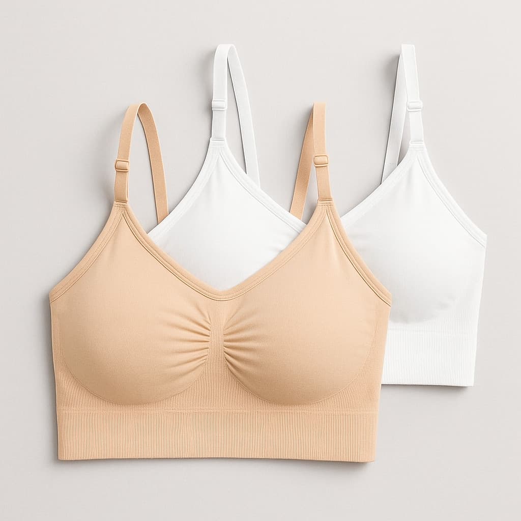 Kit 2 Top Sutiã Sensual Com Alça E Fecho Ajustável Premium