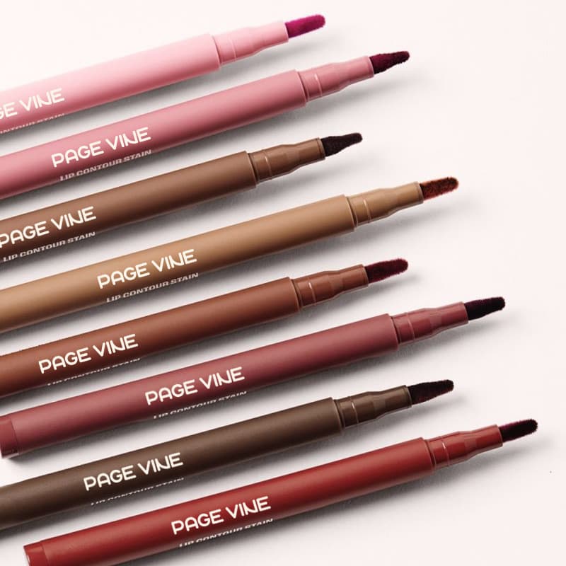 Cross-Border venda quente realce labial PÁGINA VINE Velvet Lip Liner TK Batom à prova d'água antiaderente comércio exter