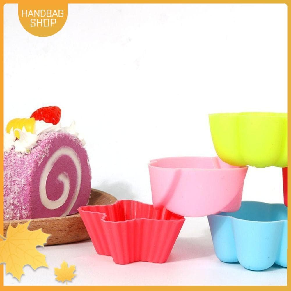 Molde De Bolo De Silicone De Bolsa , Moldes De Cozimento 5cm , Ferramentas Cupcake Desenhos De Flores , Mini Sabão