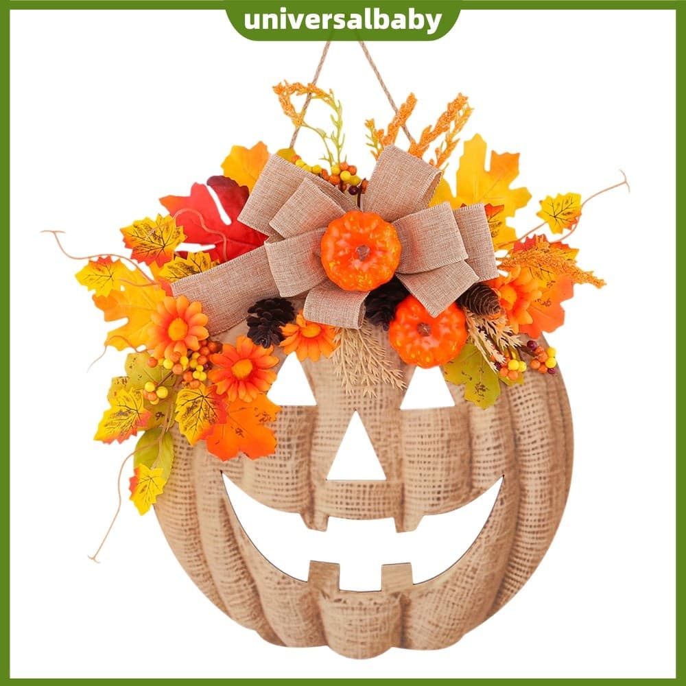 Cabide De Porta De Abóbora De Madeira Para Halloween , Sinal Suspenso , Outono E [universalbaby.br]