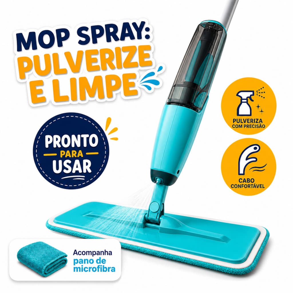 Mop Spray Rodo Magico Esfregão Com Reservatório Rodo de Limpeza Piso Com Refis Microfibra