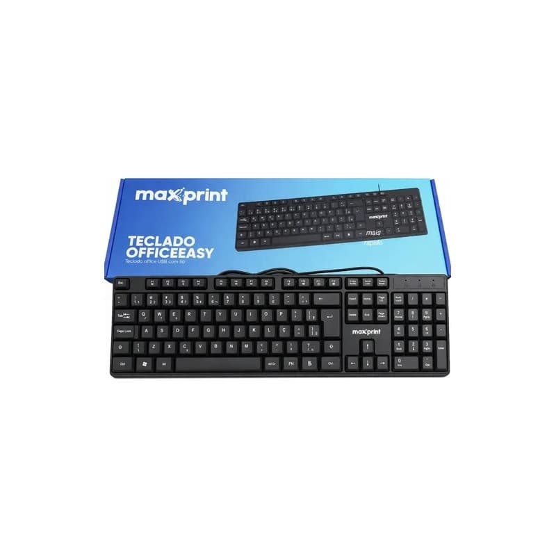 Teclado OfficeEasy Maxprint USB com Fio