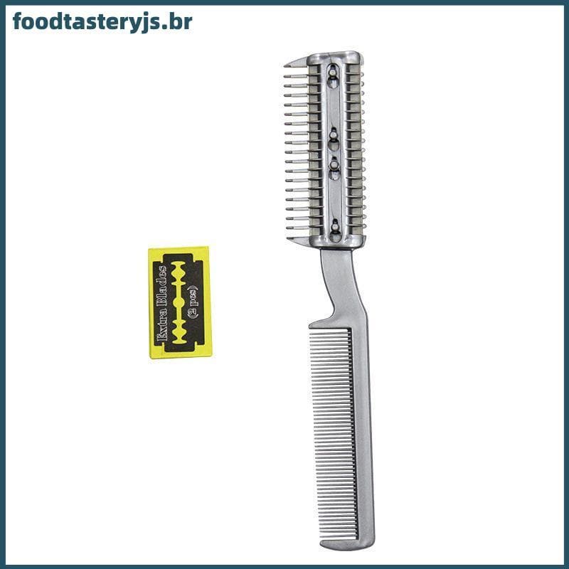 FTTJ Pet Dog Cat Hair Trimmer Pente Com 2 Lâminas Grooming Navalha Escova De Desbaste BR