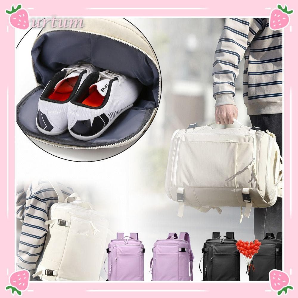 Mochila De Viagem URTUM , Empresarial Leve À Prova D'água , Bolsa De Ombro Escalável De Grande Capacidade