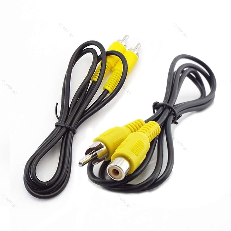 Conector RCA Cabos De Áudio Digital Coaxial Cabo De Vídeo Subwoofer Masculino Feminino M/Mm/F BR24B