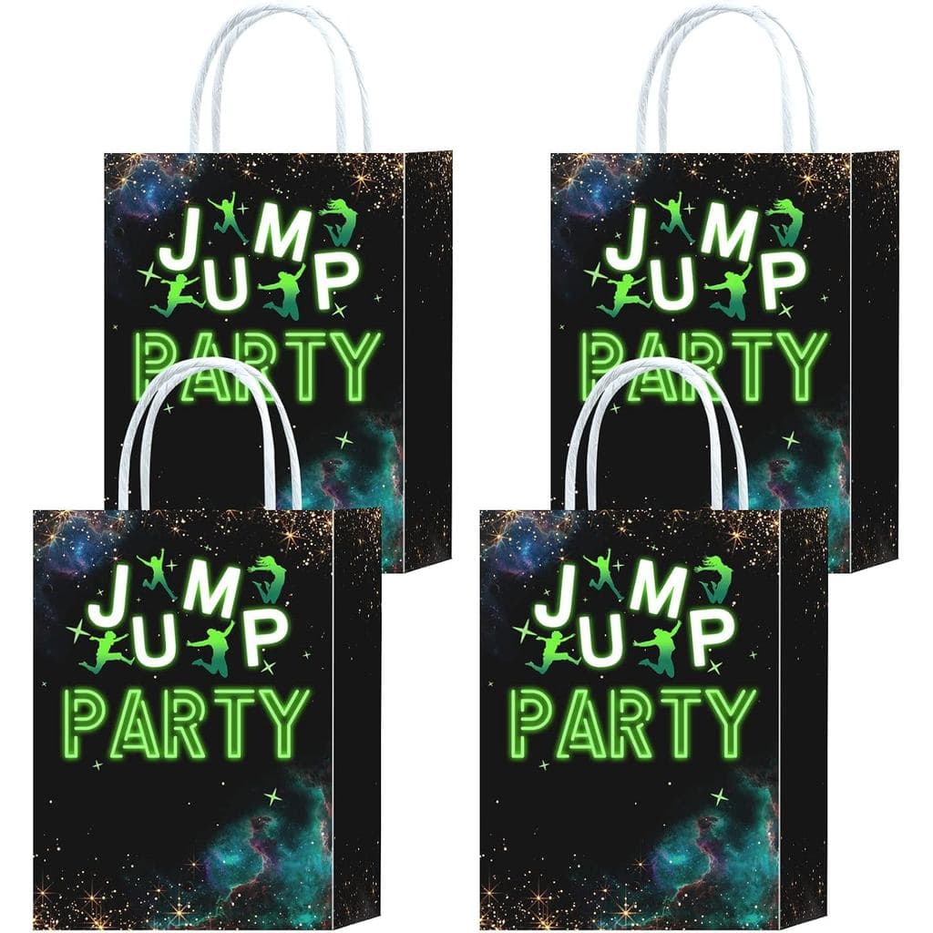 Tyndallrays - Conjunto de 16 Sacolas de Brindes para Trampolim, para Artigos de Festa de Aniversário, Lanches, Doces e L