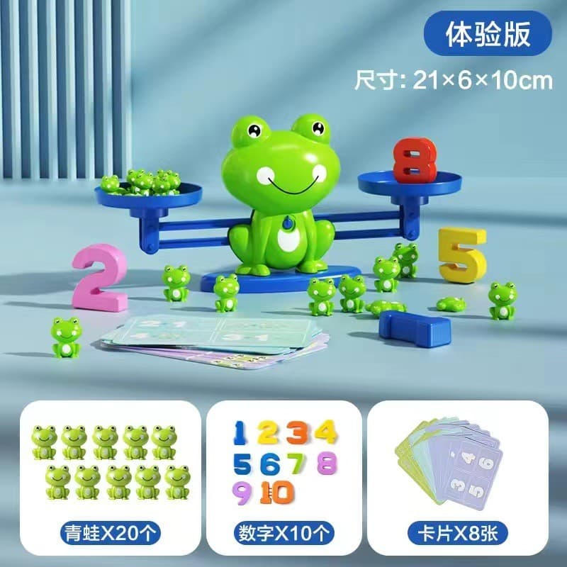 Balança Digital Sapo e Macaco, Brinquedo Educativo para o Desenvolvimento do Pensamento Cognitivo e Lógico na Educação I
