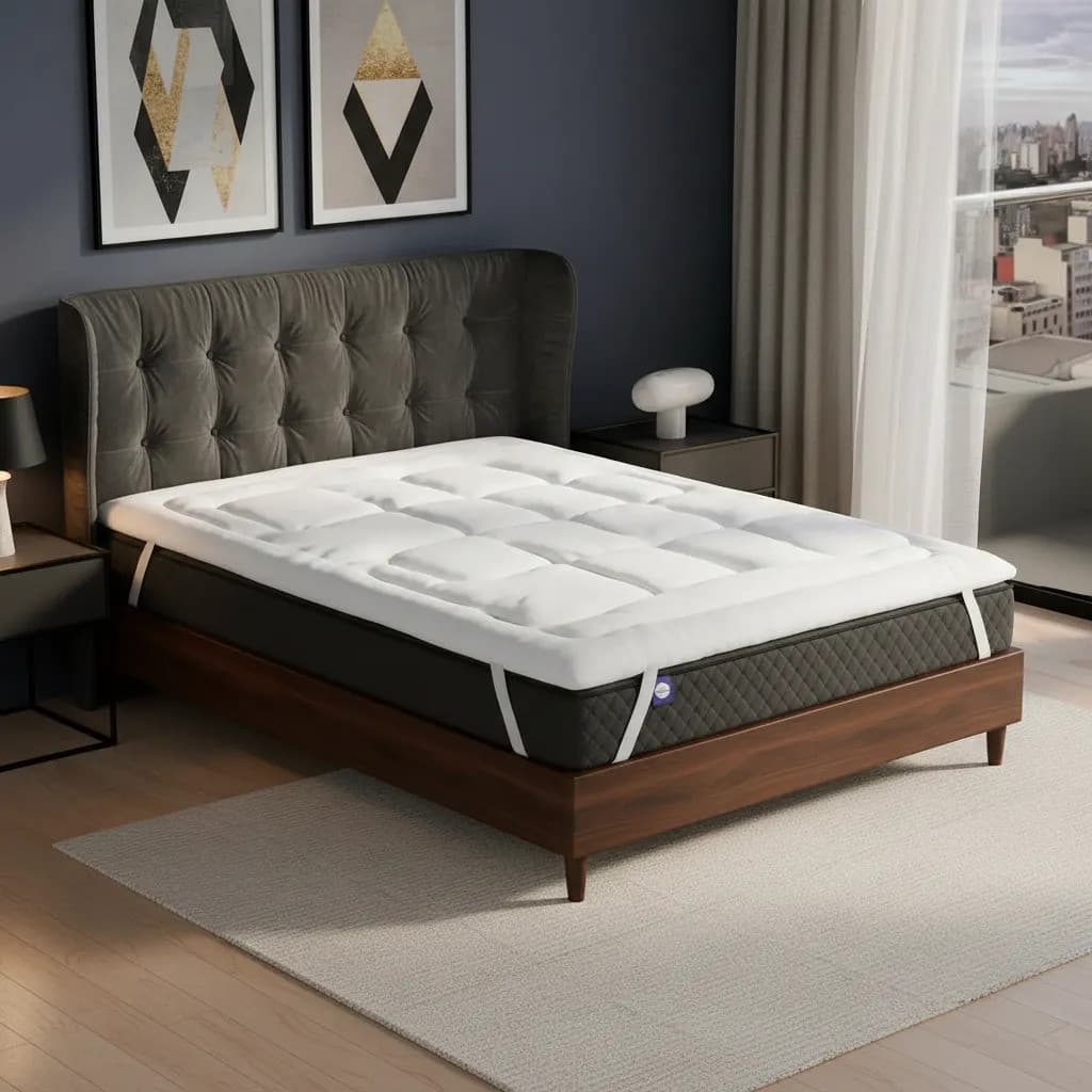 Pillow Top Protetor 400 Fios Casal Teddy Baby