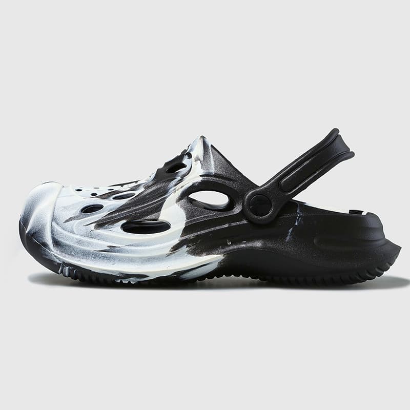 Buraco sapatos estilo masculino verão exterior usar merda-piso sentir Baotou chinelos antiderrapante desodorante duplo