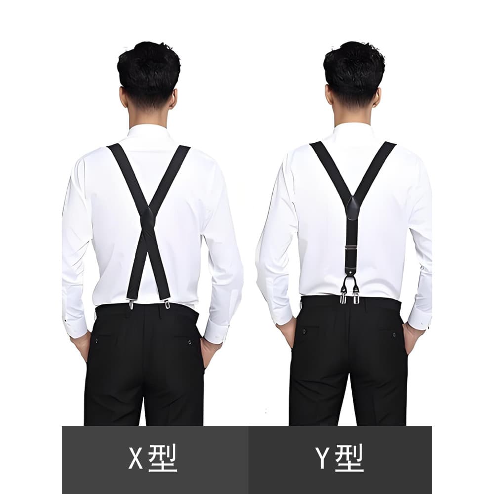 Adulto masculino terno camisa cinta suspensórios cinto calças idosos suspensórios elásticos clipe jovens acessórios Retr