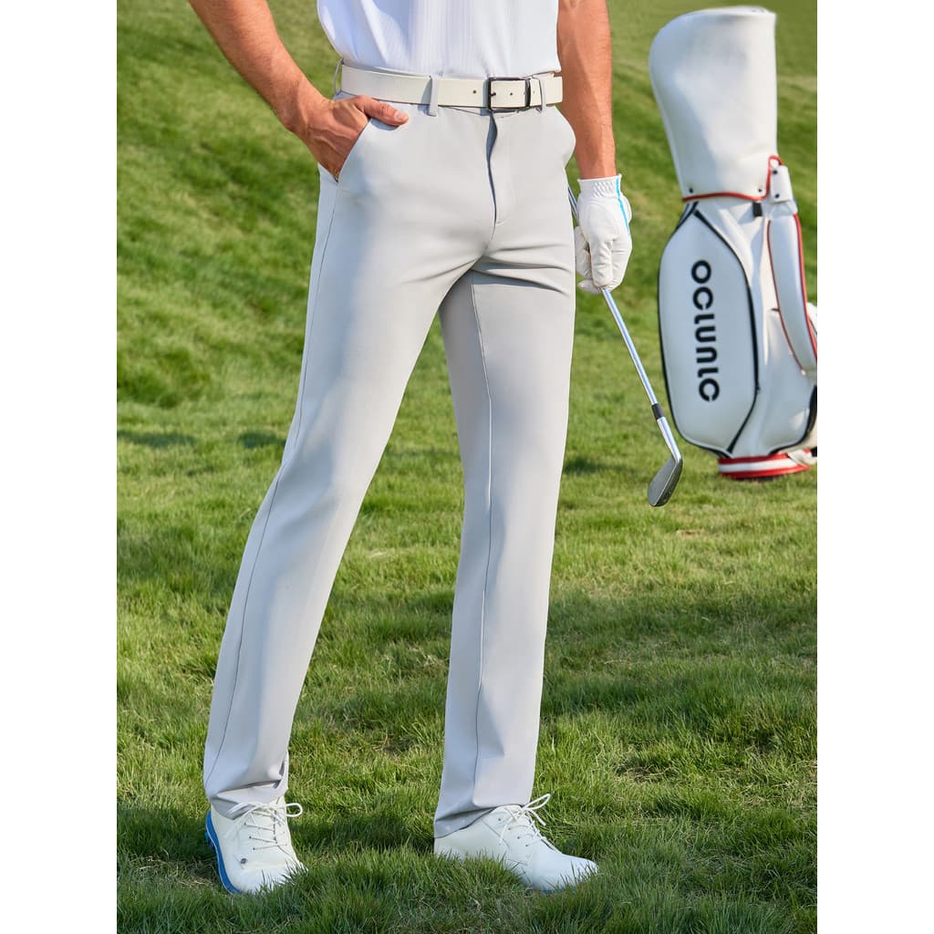 Novo estilo verão calças de golfe masculino fino-ajuste de secagem rápida calças de perna reta Casual esportes calças de