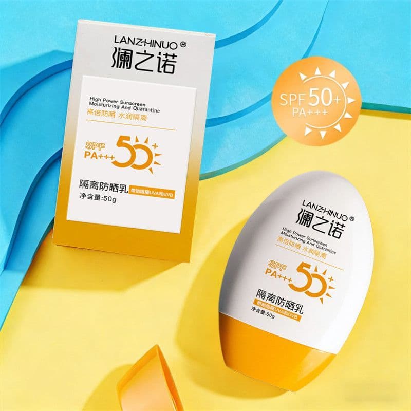 Loção protetora solar com isolamento de alta potência, Anti-ultravioleta, à prova d'água, à prova de suor, refrescante,