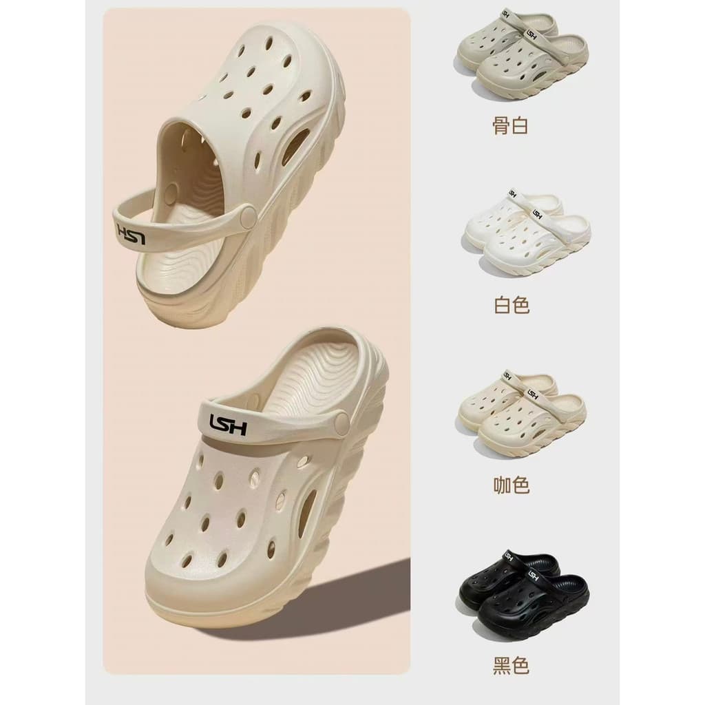EVA pisando na merda sentir sapatos masculinos simples buraco feminino verão exterior Wear novo de sola grossa antiderra