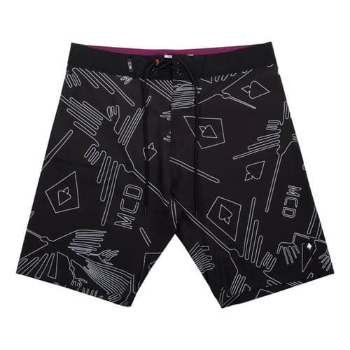 Bermuda Água Mcd Masculina Nazca Preto Preto