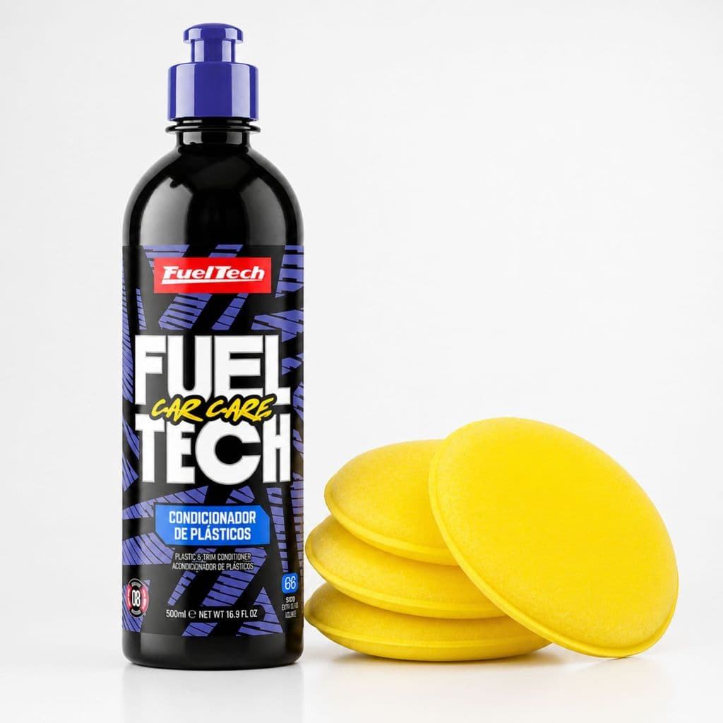 Condicionador para Plásticos FuelTech 500ML +Esponja P/ cera