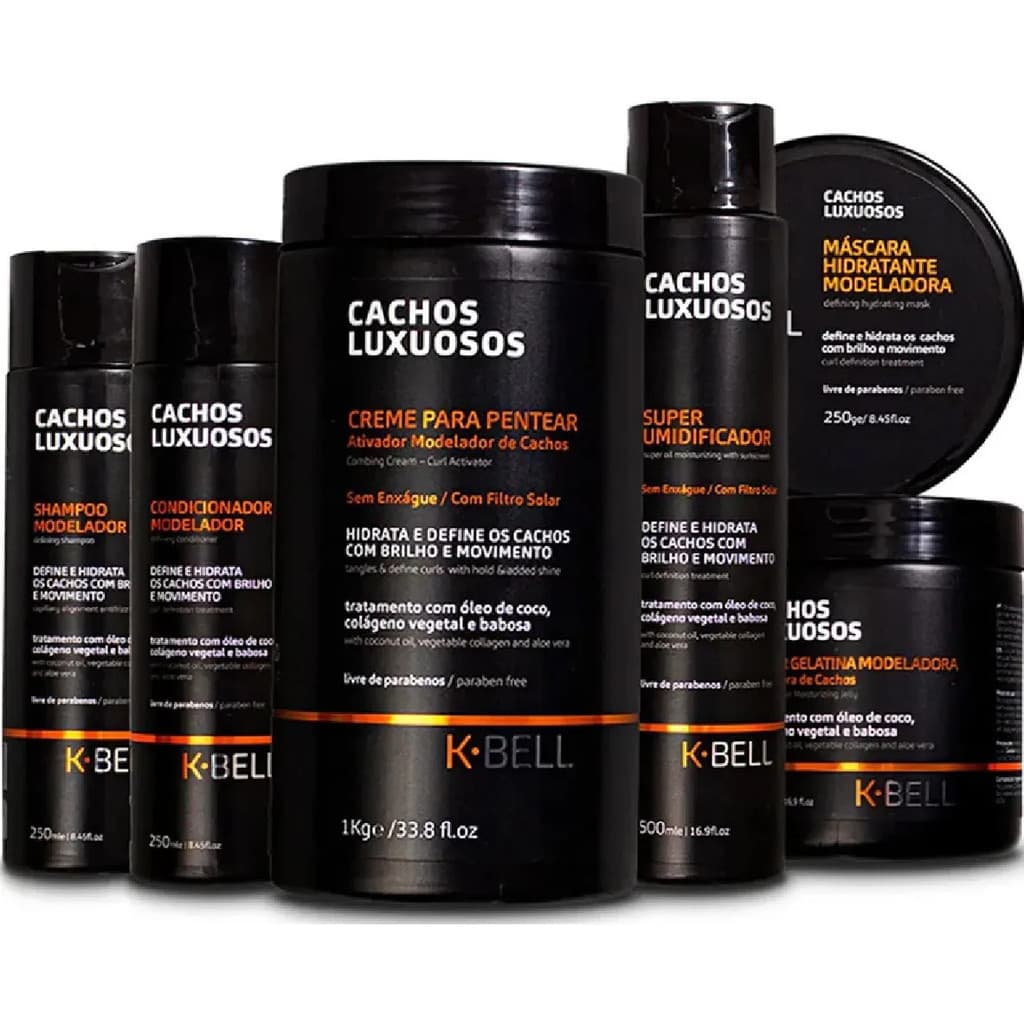 Combo K-bell Cachos Luxuosos (6 Produtos)