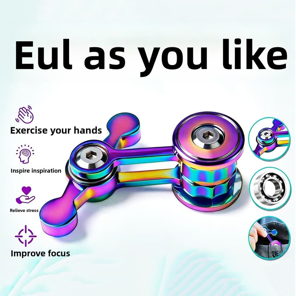 Novo todo em Metal caos duplo-Swing Fidget Spinner caos pêndulo instrumento adulto dedo jogar melhorar a concentração De