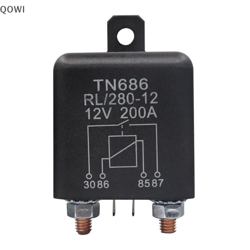 qo Relé De Partida De Alta Corrente 200A 100A 12V/24V Potência Automotiva Pesada Carro br