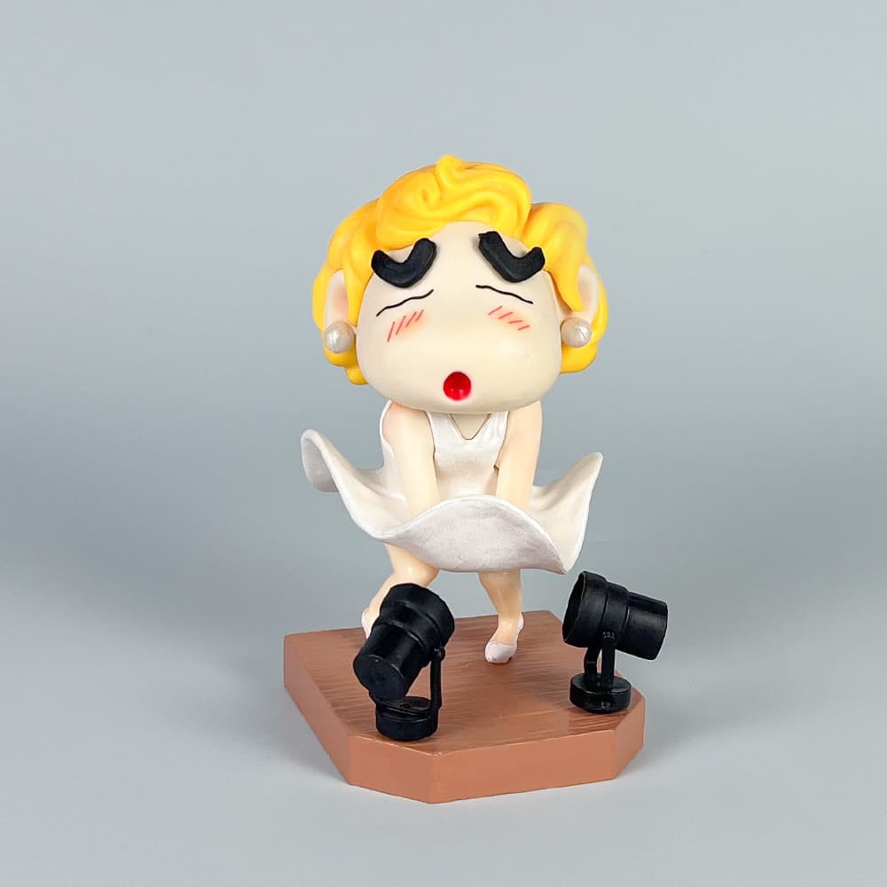 [Novo estilo Popular] Marilyn Shin-Chan Anime bidimensional modelo fofo decoração boneca presente de jogo da moda