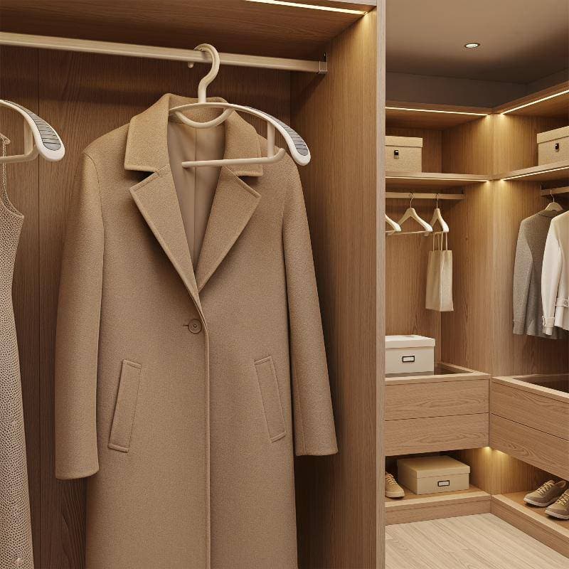 5 Pçs Ombro Largo Atualizado Cabides Antiderrapante Thi Creme Branco Para Terno Saia Armazenamento Quarto Guarda-Roupa