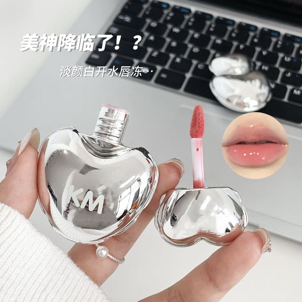 kekemood Heartbeat Signal Mirror Lip Glaze, Cor Nude Brilhante, Realça a Tez Feminina, Realça a Cor dos Lábios 8.16 YY37
