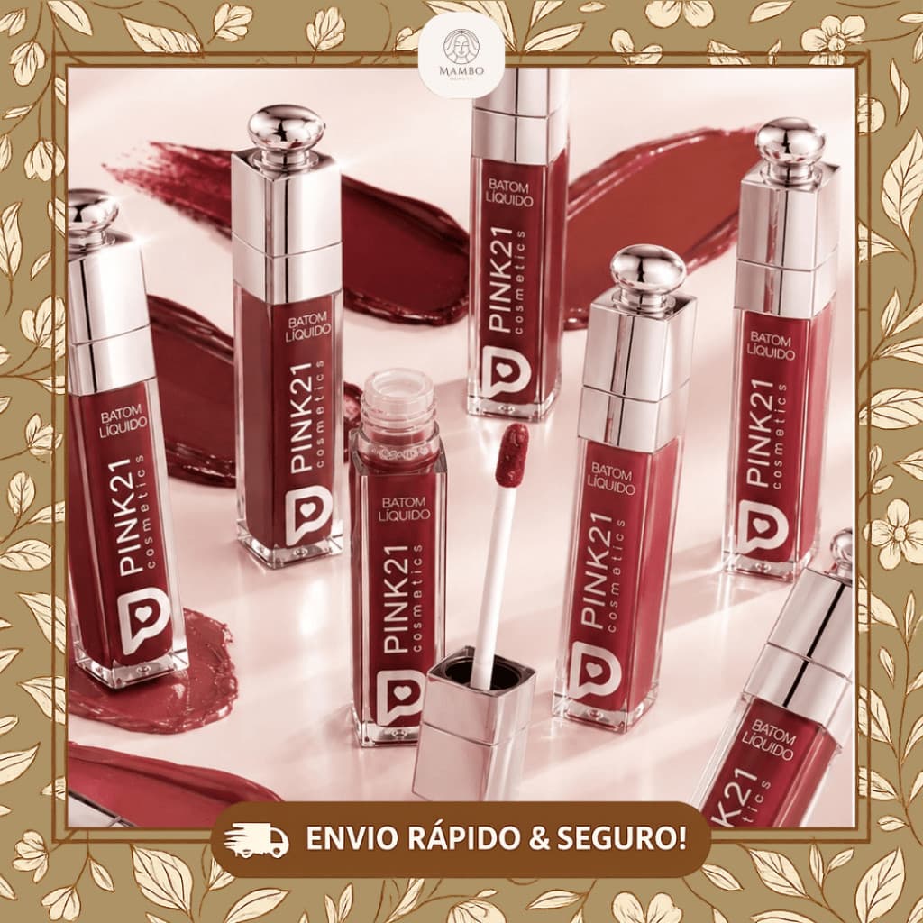 Batom Líquido Pink 21 Efeito Matte - All Day Stay 24h - Envio Imediato