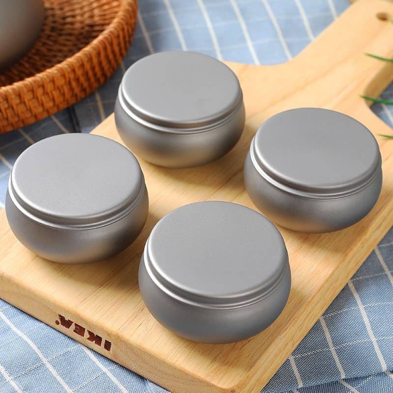 Latas de chá de titânio puro pequenas latas de viagem portátil flor de chá pequenas latas de comprimidos caixa de