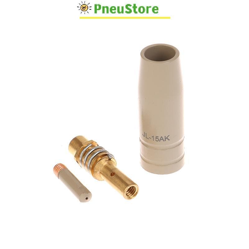 haostone 3 Pçs/Set 0.8/1.0/1.2mm Tocha MIG Suporte De Ponta De Bico De Gás De 15AK MAG De Soldagem Novo Proteção De Reve