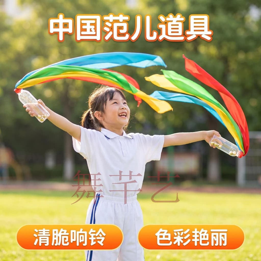 Estilo chinês crianças jogos de escola primária exercício matinal equipamento luz adereços garrafa mão dança bater cadei