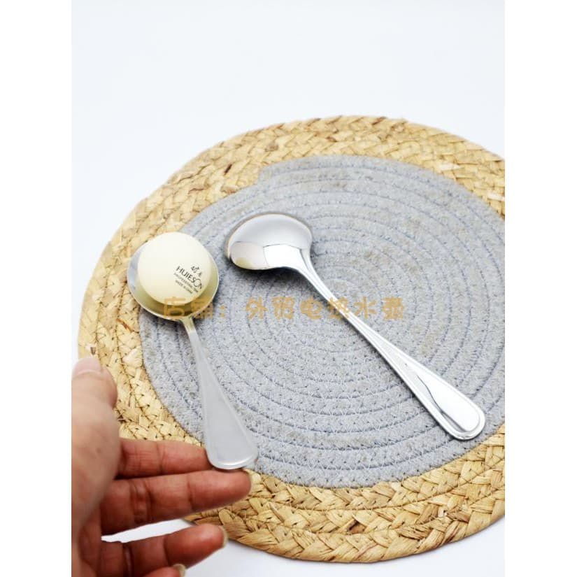 Colher de comida ocidental de aço inoxidável alemã, sopa, arroz, jantar comercial doméstico, fácil de limpar, sem mudanç